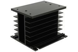 Heatsink; DY-HA odpowiednik do HF92B-150C; for 3-phase SSR; with holes; blackened; 1K/W; 110mm; 100mm; 80mm