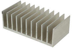 Heatsink; C10033/5; plain; 50mm; ribbed; 100mm; 33mm; Firma Piekarz