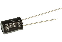 Capacitor; Low Impedance; electrolytic; 100uF; 50V; NXA50VB100 M8x11.5; diam.8x11,5mm; 3,5mm; through-hole (THT); bulk; Samyoung; RoHS