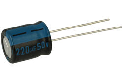 Capacitor; electrolytic; 220uF; 50V; TK; TKR221M1HG13M; fi 10x13mm; 5mm; through-hole (THT); bulk; Jamicon; RoHS