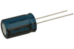 Kondensator; elektrolityczny; 10uF; 400V; TK; TKR100M2GG16M; fi 10x16mm; 5mm; przewlekany (THT); luzem; Jamicon; RoHS