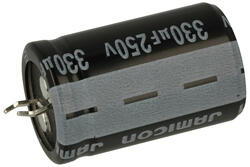 Capacitor; SNAP-IN; electrolytic; 330uF; 250V; HS; HSW331M2EN35M; 20%; fi 22x35mm; 10mm; through-hole (THT); bulk; -40...+105°C; 2000h; Jamicon; RoHS