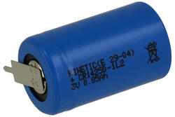 Bateria; litowa; CR14250L; 3V; 850mAh; fi 14,3X25mm; do druku poziomy; 2 piny; CR14250L