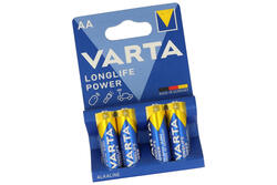 Bateria; alkaliczna; LR06 AA Longlife Power; 1,5V; blister; fi 14,5x49,2mm; VARTA; R6 AA