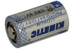 Battery; lithium; CR2; 3V; 750mAh; fi 15,2x26mm; Kinetic; CR2