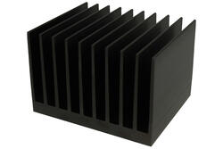 Heatsink; FX395; without holes; blackened; 110mm; ribbed; 0,6K/W; 135mm; 90,5mm; RoHS