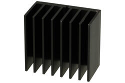 Heatsink; FX108 5cm  50x30x55; without holes; blackened; 50mm; U; 3,2K/W; 55mm; 30mm; RoHS