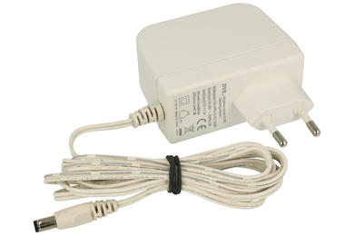 Power Supply; plug; ZSI12V2A; 12V DC; 2A; straight 2,5/5,5mm; straight 2,1/5,5mm; white