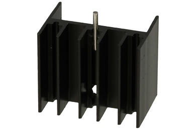 Radiator; V7142/2-1p; z otworem; z pinem do druku; czerniony; 20mm; H; 15K/W; 23mm; 16mm; TriHero