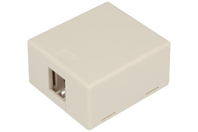 Connector housing; Keystone; Ks-H; wall mount; white