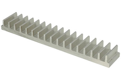 Heatsink; P3698/2,5; plain; 25mm; ribbed; 150mm; 15mm; Firma Piekarz