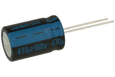 Capacitor; electrolytic; 470uF; 100V; TK; TKR471M2AK25M; diam.16x26mm; 7,5mm; through-hole (THT); bulk; Jamicon; RoHS