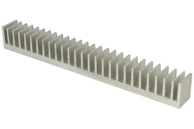 Heatsink; C20025/2; plain; 20mm; ribbed; 200mm; 25mm