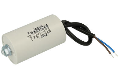 Capacitor; motor; I150V625K-D1; MKSP; 25uF; 450V AC; fi 45x78mm; with cables; screw with a nut; Miflex; RoHS