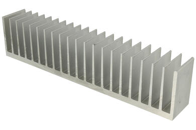 Radiator; C26260/4; naturalny; 40mm; żebrowany; 262mm; 60mm