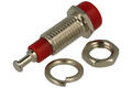 Banana socket; 2mm; 24.104.1; red; solder; 24,5m; 10A; 60V; nickel plated brass; ABS; Amass; RoHS