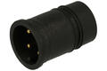 Connector; 43-01336; M12-4p; 4 ways; straight; solder; screw; black; 4A; 250V; Conec; RoHS