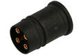 Connector; 43-01336; M12-4p; 4 ways; straight; solder; screw; black; 4A; 250V; Conec; RoHS