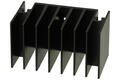 Radiator; K442425; z otworem M3; czerniony; 25mm; H; 7K/W; 44mm; 24mm; RoHS