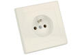 Socket; AC power; CEE 7/5; GPt-16 Jw BI; plaster embedded; 16A; 250V; screw; TIMEX-ELEKTRO; RoHS; IP20