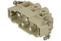 Plug; Han Com; 09380062611; 4 ways; 16B; polycarbonate; straight; screw; 80A; 830V; beige; 1,5÷16mm2; Harting; RoHS