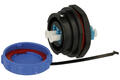 Socket; LC; SY2512/SLC; LC plug with 2m cable; straight; 25mm; black; screwed; IP67; plastic; Weipu; RoHS