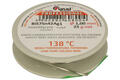 Soldering wire; 1,0mm; reel 25g; Bi57Sn42Ag1/1,00/0,025/bt; lead-free; Bi57Sn42Ag1; Cynel; wire; flux free; solder tin