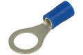 Cord end terminal; M8; ring; insulated; OKB8; blue; straight; for cable; 1÷2,5mm2; tinned; crimped