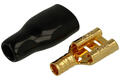 Connector; 6,3x0,8mm; flat female; insulated; ZKF-2.5mm2-6.3BK; black; straight; for cable; 1,5÷2,5mm2; gold plated; crimped; 1 way; SGE