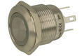 Switch; push button; GQ19F-10E/J/B/24v/S; OFF-(ON); 1 way; LED 24V backlight; blue; momentary; panel mounting; 220V AC; 2A; 36V DC; 19mm; IP65; Onpow; RoHS
