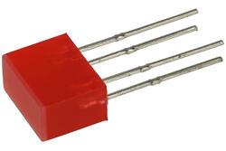 LED; L-835/2IDT; red; Light: 5÷10mcd; 120°; red; 2,2÷2,5V; 20mA; 625nm; rectangular; through hole; Kingbright; RoHS