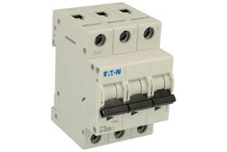 Over current breaker; modular; PL6-D20/3; 20A; 230V AC; 3 ways; D; DIN rail mounted; screw; Eaton; RoHS