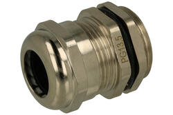 Cable gland; PGF-13,5 Metal Cable Gland; nickel-plated brass; IP68; PG13,5; 6÷12mm; 20,4mm; Howo; RoHS