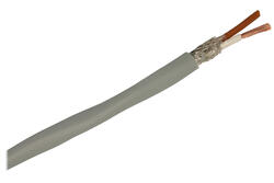 Wire; data transmission; LIYCY; 2x0,50mm2; stranded; Cu; gray; PVC; round; shielded; 300V; 200m reel; Helukabel; RoHS