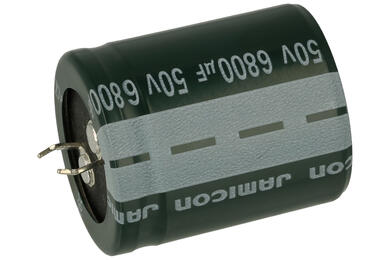 Kondensator; SNAP-IN; elektrolityczny; 6800uF; 50V; HT; HTW682M1HP35M; 20%; fi 30x35mm; 10mm; przewlekany (THT); luzem; -40...+105°C; 3000h; Jamicon; RoHS