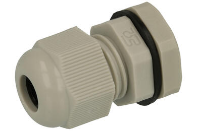 Cable gland; DP9/H; polyamide; IP68; light gray; PG9; 4,5÷7mm; 15,3mm; with PG type thread; Ergom; RoHS