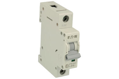 Over current breaker; modular; HN-B10/1; 10A; 230V AC; 1 way; B; DIN rail mounted; screw; Eaton; RoHS