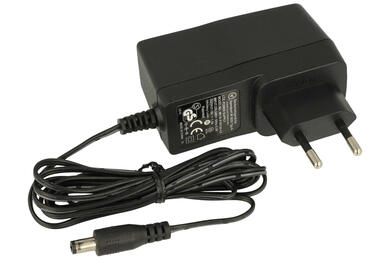 Power Supply; plug; ZSI15V1,2A; 15V DC; 1,2A; straight 2,5/5,5mm; black