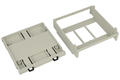 Enclosure; DIN rail mounting; ZD3005J ABS V0; ABS; 89,4mm; 89,9mm; 33,3mm; light gray; Kradex; RoHS; no gasket; UL94-V0