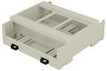 Enclosure; DIN rail mounting; ZD3005J ABS V0; ABS; 89,4mm; 89,9mm; 33,3mm; light gray; Kradex; RoHS; no gasket; UL94-V0