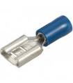 Konektor; 4,8x0,8mm; płaski nasuwka; izolowany; 01106-FDD2-187(8); niebieski; proste; na przewód; 1,5÷2,5mm2; cynowane; zaciskany; 1 tor