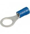 Cord end terminal; M3; ring; insulated; 01103-RV2-3; blue; straight; for cable; 1,5÷2,5mm2; tinned; crimped