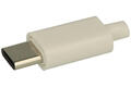 Socket; USB C; USB3.1TYPE-C; USB 2.0; for cable; straight; solder; plastic