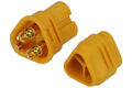 Socket; DC power; MT30-F; 3 ways; straight; yellow; solder; 15A; 500V; polyamide (PA)