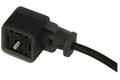 Socket; electrovalve; GAN-22LU 2+2PE; 3 ways; A format; polyamide (PA); angled 90°; with 2m cable; screw; 8A; 250V; 0,75mm2; IP65; Hirschmann