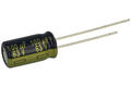Capacitor; Low Impedance; electrolytic; EEUFC1J101L; 100uF; 63V; FC; fi 8x15mm; 3,5mm; through-hole (THT); bulk; Panasonic; RoHS