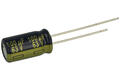 Capacitor; electrolytic; Low Impedance; EEUFC1J101L; 100uF; 63V; FC; fi 8x15mm; 3,5mm; through-hole (THT); bulk; Panasonic; RoHS