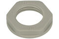 Nut; KMK-PA; polyamide; light gray; M16; with metric thread; Helukabel; RoHS