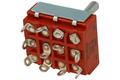 Przełącznik; dźwigniowy; S43; 3*1; ON-OFF-ON; 1 tor; 3 pozycje; bistabilny; na panel; do lutowania; 20A; 125V AC; pomarańczowy; NKK SWITCHES; RoHS