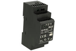 Zasilacz; na szynę DIN; DL2-30-24-U; 24V DC; 1,25A; 30W; kolor czarny; plastikowa obudowa; sygnalizacyjna dioda LED; MPL; RoHS